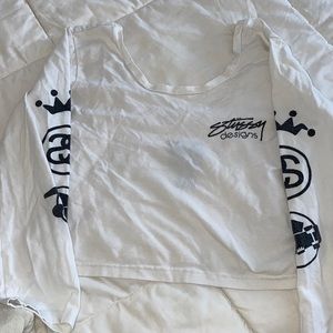 Vintage Stussy Women’s Long Sleeve Crop top
